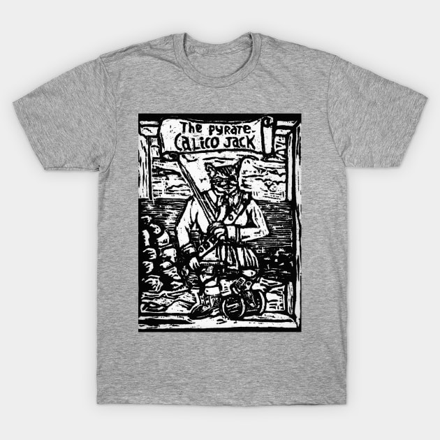The Pyrate Callico Jack T-Shirt by Hokusai's Kitten